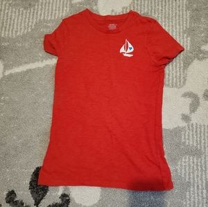 Old navy red sailboat heart tshirt tee top Small